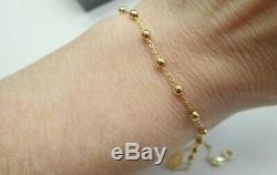 9ct Gold Rosary Beads Bracelet 2 grams 7