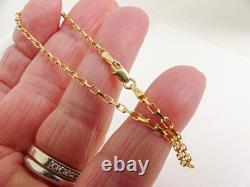 9ct Gold Round Bracelet Ladies Faceted Hallmarked 7.25'' with gift box