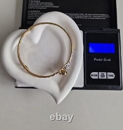 9ct Gold Sapphire & Diamond Panther Leopard Panther Ladies Beautiful Bangle