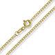9ct Gold Solid Diamond Cut Flat Curb Chain Rope Figaro D/c Necklace Bracelet Box