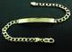 9ct Gold Solid Identity Flat Curb Link Id Bracelet Free Engraving Gift Box