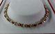 9ct Gold Solid Real Ruby & Diamond Bracelet. 7.1g. 7.25 Inch. Hallmarked