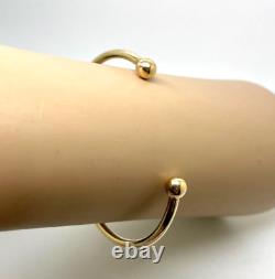 9ct Gold Solid Torque Bangle 11.5g Small Size 9ct Yellow Gold Hallmarked Bangle