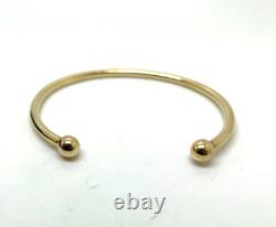 9ct Gold Solid Torque Bangle 11.5g Small Size 9ct Yellow Gold Hallmarked Bangle