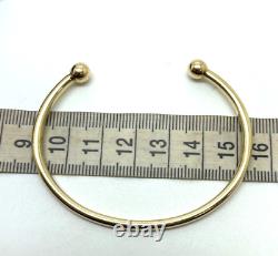 9ct Gold Solid Torque Bangle 11.5g Small Size 9ct Yellow Gold Hallmarked Bangle
