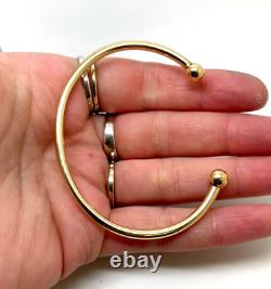 9ct Gold Solid Torque Bangle 11.5g Small Size 9ct Yellow Gold Hallmarked Bangle