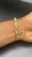 9ct Gold Starbar Bracelet (stars And Bars) 7.5 9mm 10g