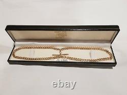 9ct Gold T-bar necklace and bracelet