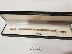 9ct Gold T-bar necklace and bracelet