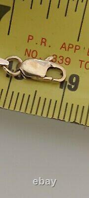 9ct Gold Tennis Bracelet 19cm Long 3.1 Gms