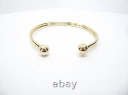 9ct Gold Torque Bangle Hallmarked Yellow Gold 6 1/2'' 4.7 grams gift box