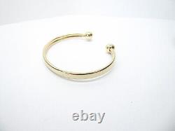 9ct Gold Torque Bangle Hallmarked Yellow Gold 6 1/2'' 4.7 grams gift box