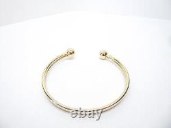 9ct Gold Torque Bangle Hallmarked Yellow Gold 6 1/2'' 4.7 grams gift box