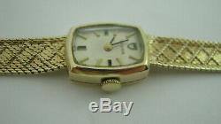 9ct Gold Tudor Rolex Ladies Watch H/Mkd London 1972 with Integral Bracelet