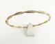 9ct Gold Twist Bangle Slave Hallmarked 8'' 6.7grams With Gift Box