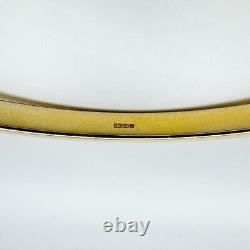 9ct Gold Two Tone 3 Row Crossover Bangle / Bracelet 8g