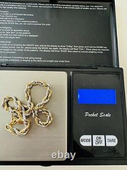 9ct Gold Two Tone rope Bracelet, Modern