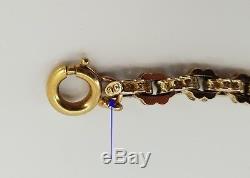 9ct Gold Victorian Bracelet Super Condition made from Muff / Guard Chain. NICE1