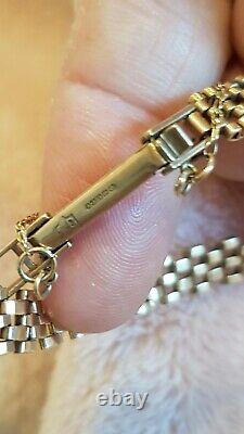 9ct Gold Vintage Bracelet 8gms Solid Chain Link Small