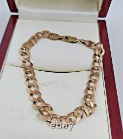 9ct Gold curb bracelet (Cuban) Pre owned Weight 5.4 grams Length 7 ¾ inch