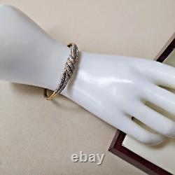 9ct Gold diamond ladies bangle Pre owned Diamond content ½ct approximately