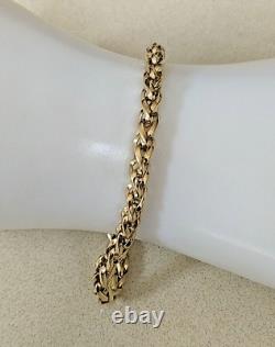 9ct Gold heavy gauge quality Spiga bracelet Pre owned Weight 18.5 grams