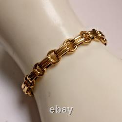 9ct Gold ladies bar & link bracelet Pre owned Weight 8 grams Length 7 ½ inch