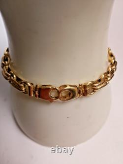 9ct Gold ladies bar & link bracelet Pre owned Weight 8 grams Length 7 ½ inch