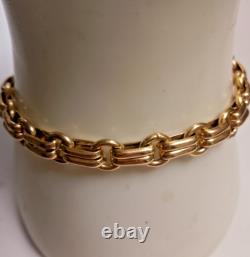 9ct Gold ladies bar & link bracelet Pre owned Weight 8 grams Length 7 ½ inch
