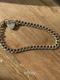 9ct Gold ladies heart bracelet