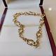 9ct Gold Very Pretty Ornate Ladies Bracelet Pre Owned Weight 10.2 Grams