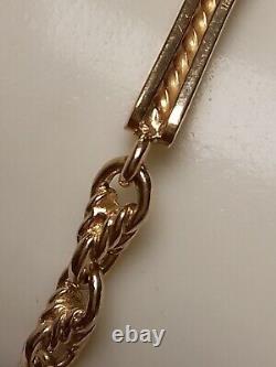 9ct Gold vintage knot & bar bracelet Pre owned Weight 11.3 grams Length 7 ½ inch