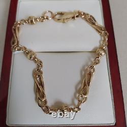 9ct Gold vintage ornate ladies bracelet Pre owned Weight 14.9 grams Length 8 ½