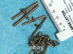 9ct Gold watch chain and bits 32 grams