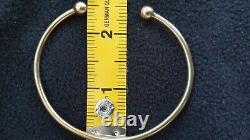 9ct Hallmarked Unisex Yellow Gold Solid 15 Grams Mens/woman's Torque Bangle