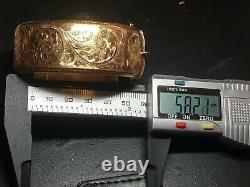 9ct METAL CORE DENTED AND HAS SOME INTERNAL SCUFFS AS SHOWIN SCRAP GOLD 35.8GR