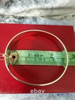 9ct Rolled Gold, Vintage Floral Design Bangle (fully Hallmarked) 18.1 Grams