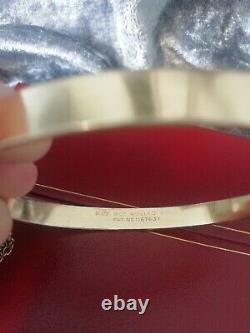 9ct Rolled Gold, Vintage, Foliate Bangle 11.0 Grams (fully Hallmarked)