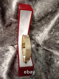9ct Rolled Gold Vintage Ladies B. Ltd 50 Micron Bangle Bracelet 18.2g