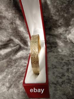 9ct Rolled Gold Vintage Ladies B. Ltd 50 Micron Bangle Bracelet 18.2g