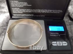 9ct Rolled Gold Vintage Ladies B. Ltd 50 Micron Bangle Bracelet 18.2g