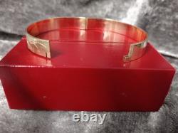 9ct Rolled Gold Vintage Ladies B. Ltd 50 Micron Bangle Bracelet 18.2g