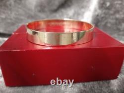 9ct Rolled Gold Vintage Ladies B. Ltd 50 Micron Bangle Bracelet 18.2g