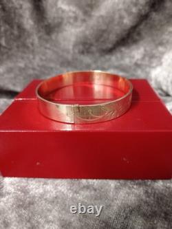 9ct Rolled Gold Vintage Ladies B. Ltd 50 Micron Bangle Bracelet 18.2g