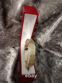 9ct Rolled Gold Vintage Ladies B. Ltd 50 Micron Bangle Bracelet 18.2g