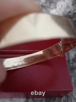 9ct Rolled Gold Vintage Ladies B. Ltd 50 Micron Bangle Bracelet 18.2g