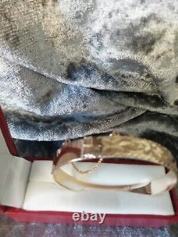 9ct Rolled Gold, Vintage, Pattern Bangle 14.2 Grams (fully Hallmarked)