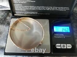 9ct Rolled Gold, Vintage, Pattern Bangle 14.2 Grams (fully Hallmarked)