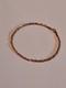 9ct Rose Gold 45 Twist Curb Chain Bracelet 19cm/7.5