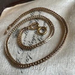 9ct Rose Gold Chain Bracelet 7.5 Women's Ladies Gift Idea Pretty Links Birthday